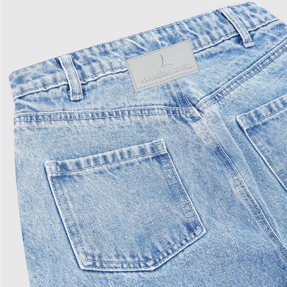 Line Art Boyfriend Jeans - Mid Blue - Picture 9 of 13